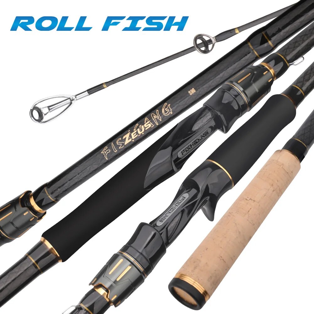 Fishing Rod Surf - ロルフィッシュ-海岸ジギング釣り竿,長距離ショット,カーボンサーフキャスティング,3セクション,2.88-3.3m