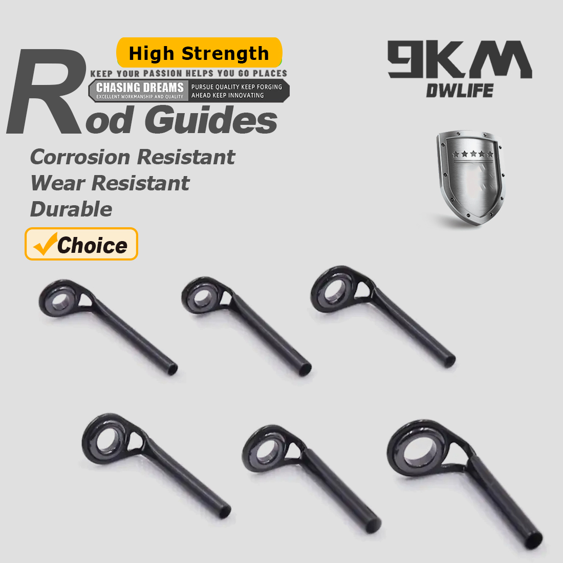 Fishing Rod Tip Replacement - 釣り竿ガイド 5 〜 10 個 MKT