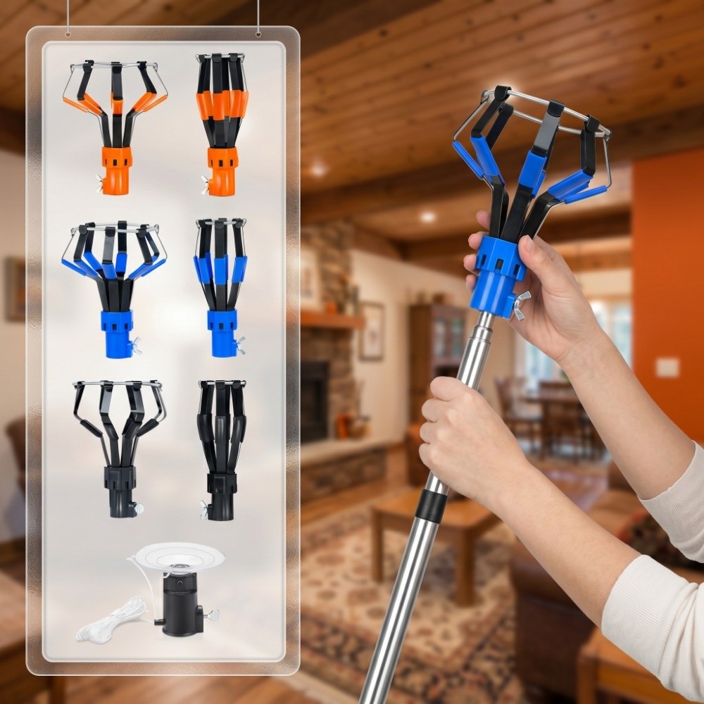 Fishing Rod Telescopic - 1/3 個プロフェッショナル電球交換器伸縮ロッドアルミ合金電球交換ツール調整ノブ付き使いやすい