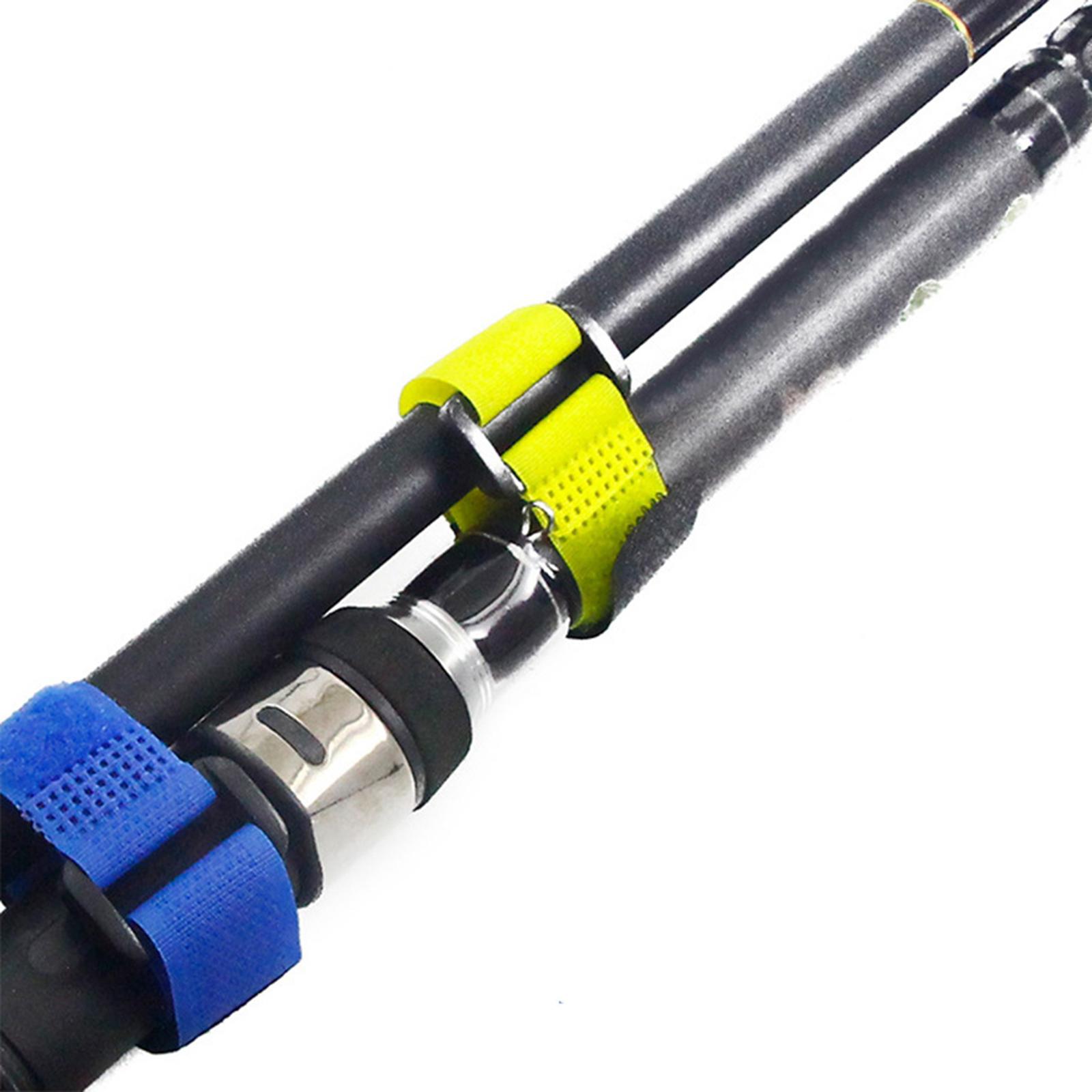 Fishing Rod Holder - 釣り道具タイ エラスティックベルト ナイロンロッドホルダーストラップ ボート整理用釣りアクセサリー