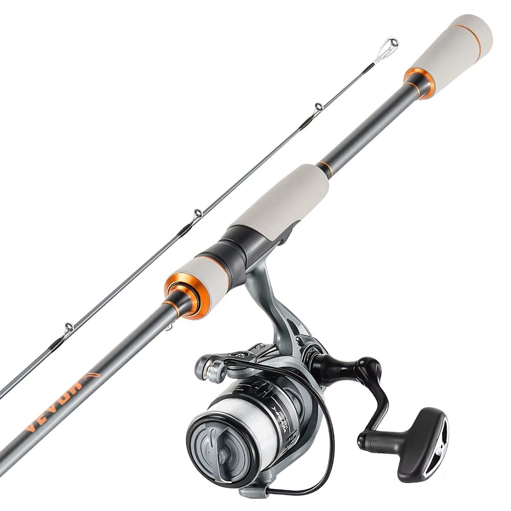 Fishing Rod Carbon Fiber - カーボンファイバー製バス釣り竿コンボ 6.5フィート ツーピースロッド 6+1ボールベアリング ステンレススチールガイド セラミックロッド