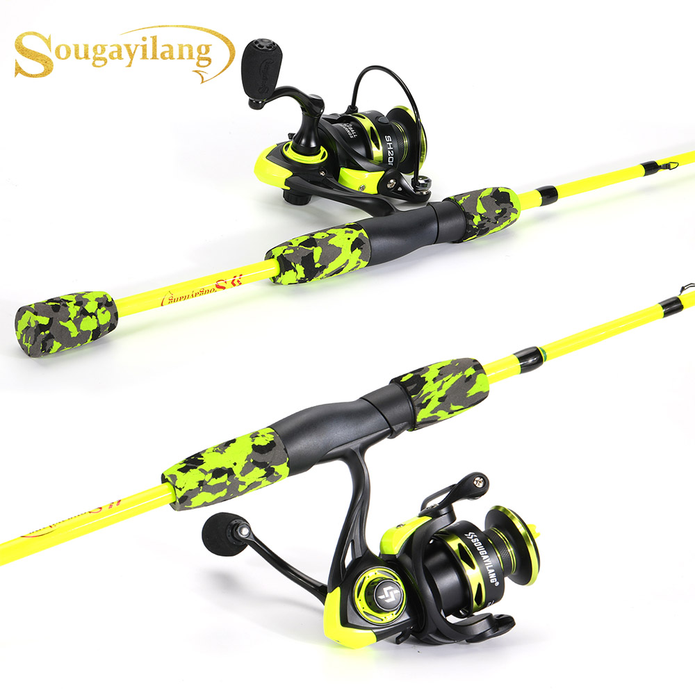 Fishing Rod Carbon Fiber - ソゲイラン スピニングフィッシングコンボ 1.7m カーボンファイバーロッドと1000-3000サイズ スピニングリールセット 100m釣り糸アクセサリー付き
