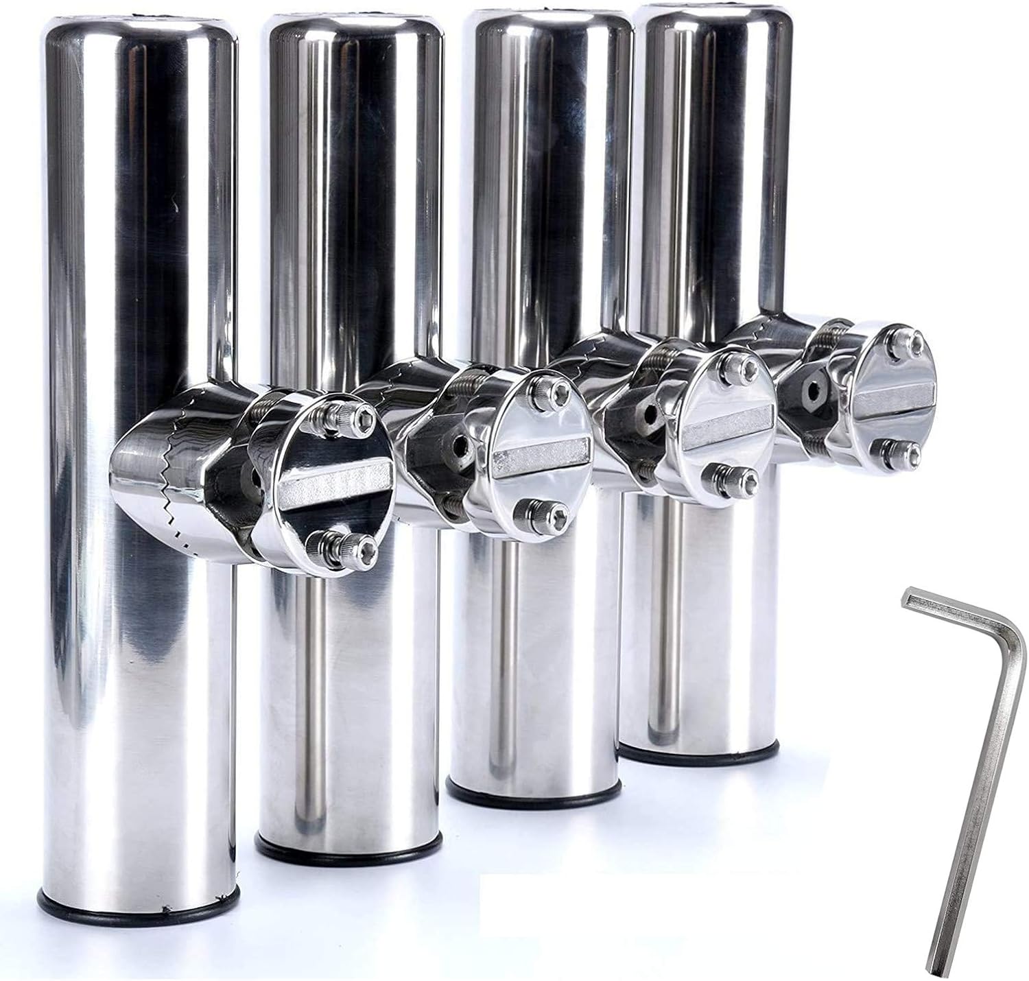 ステンレスクランプロッドホルダー スチールマウント釣り竿ホル - Fishing Rod Holder のレビューと価格