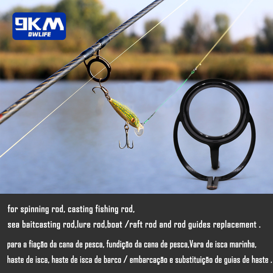 釣竿修理キットスピニングロッドビルディングコンポーネントステ - Fishing Rod Spinning のレビューと価格