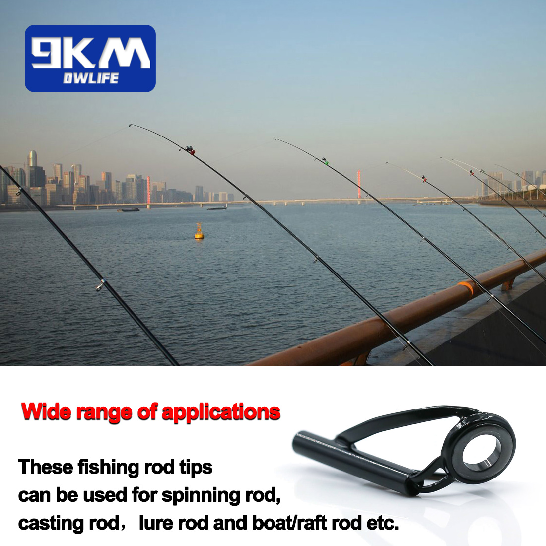 ステンレス鋼釣り竿ガイドチップ修理キット、スピニングロッド交 - Fishing Rod Tip Replacement のレビューと価格