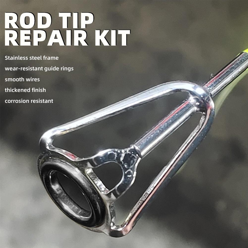 ロッドティップ修理キット 10個入り 釣り竿ティップ交換セッ - Fishing Rod Tip Replacement のレビューと価格