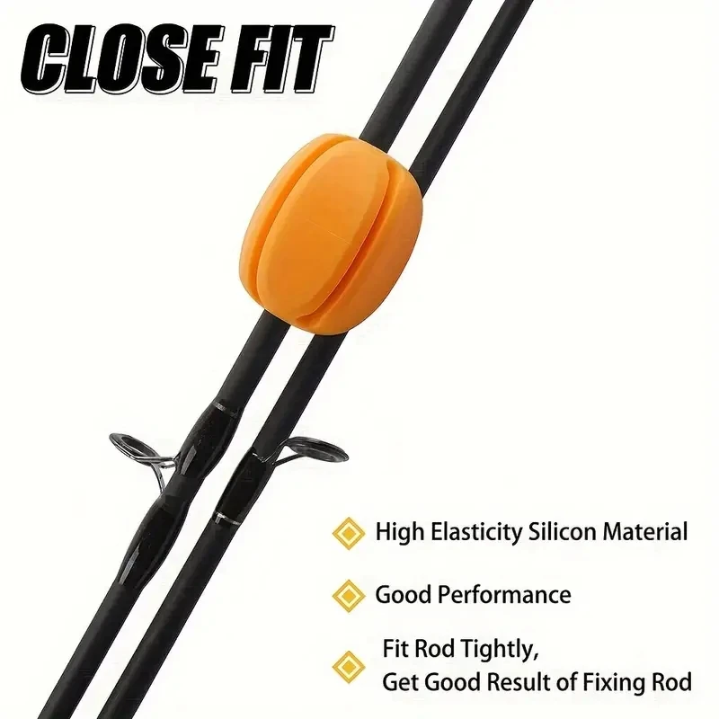 2 個ロッドボール保持クリップロッドホルダー保護カバーロッド - Fishing Rod Case のレビューと価格