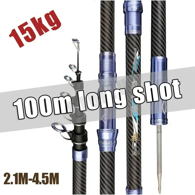 最高の伸縮式ポータブルロータリー釣竿 2.4 メートル、2. - Fishing Rod Surf のレビューと価格