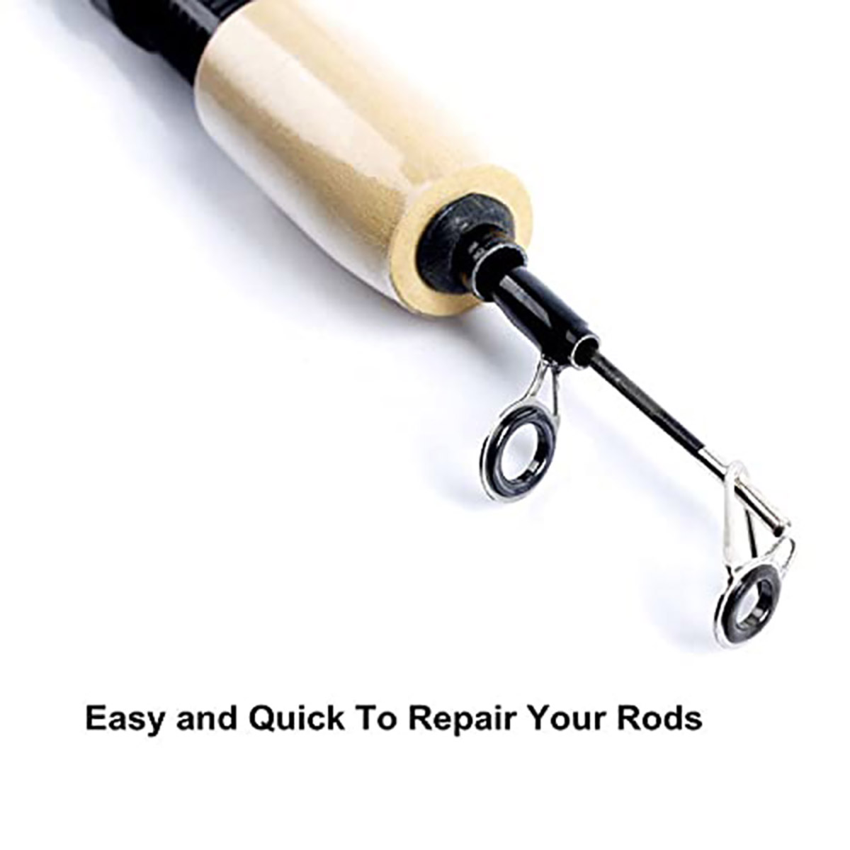 ステンレス鋼製釣り竿ガイドリング 磁器製リング8個 DIY釣 - Fishing Rod Tip Replacement のレビューと価格