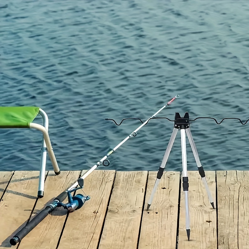 1 個伸縮アルミ合金ホルダー海釣竿用三角ホルダーキャスティン - Fishing Rod Telescopic のレビューと価格