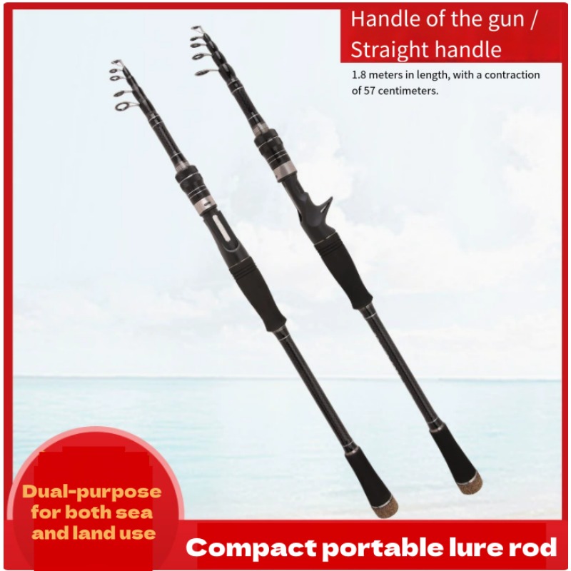 1.8m-3.0m超軽量カーボンファイバー製伸縮式釣り竿 ポ - Fishing Rod Carbon Fiber のレビューと価格