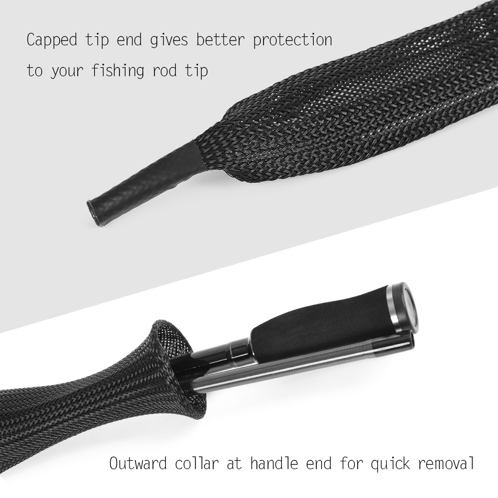 チューブフック190cm釣り竿カバー ロッドスリーブカバー  - Fishing Rod Case のレビューと価格