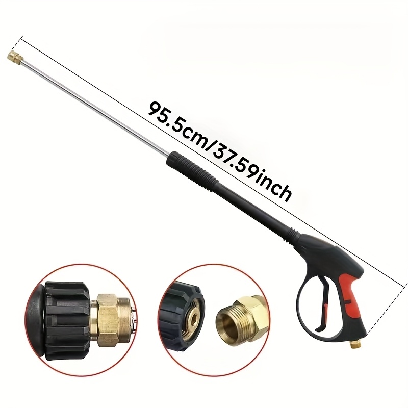 ポータブル高圧洗車ガン、調節可能な延長ロッド付き、家庭用水道 - Fishing Rod Travel のレビューと価格