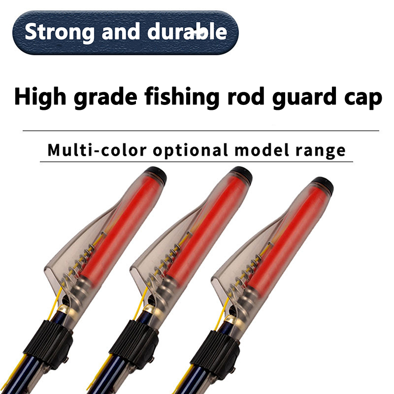 1Pc 透明釣竿先端カバーロッドハットポールガイド保護キャッ - Fishing Rod Case のレビューと価格