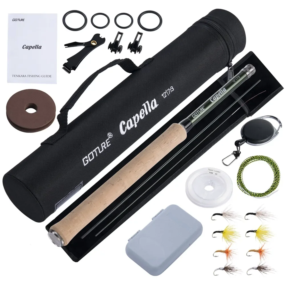 Goture 12FT クラシックテンカラフライフィッシング - Fishing Rod Carbon Fiber のレビューと価格